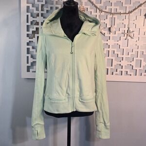 Lululemon Scuba Full Zip Hoodie Mint Green Size 12